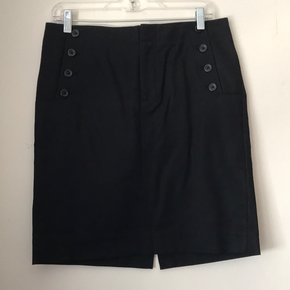Skirt with Sailer Style Buttons